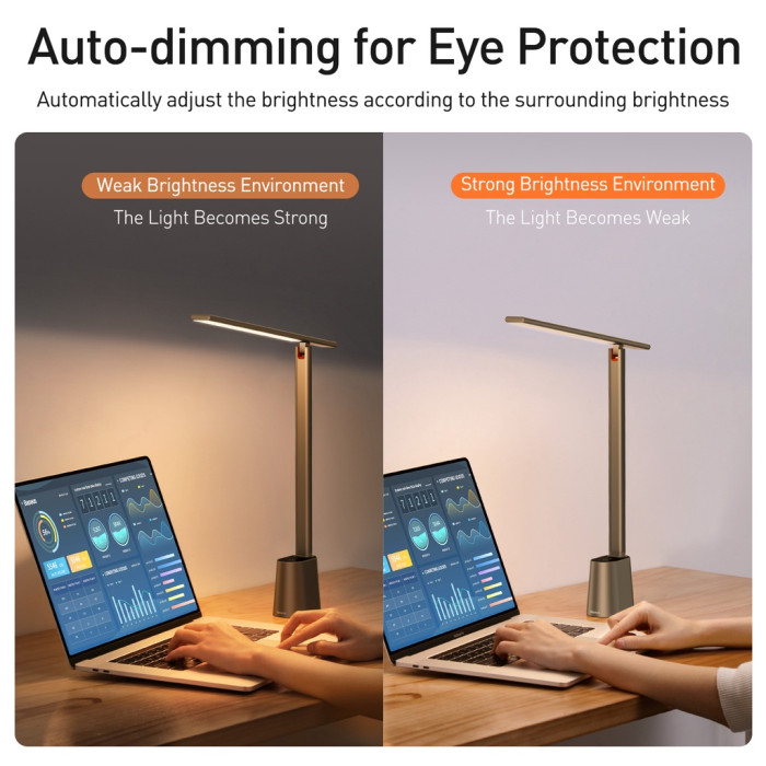 Đèn để bàn thông minh Baseus Smart Eye Charging Folding Reading Desk Lamp