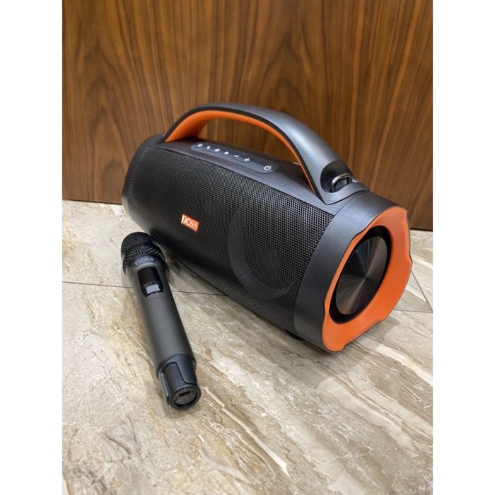 {Cực xịn } Loa Bluetooth Karaoke DOSS DS-3100 kèm mic ko dây, chống nước, đèn RGB