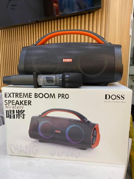{Cực xịn } Loa Bluetooth Karaoke DOSS DS-3100 kèm mic ko dây, chống nước, đèn RGB