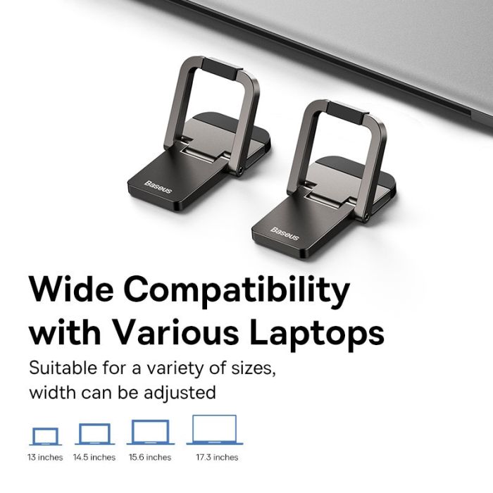 Đế Tản Nhiệt Đa Năng Siêu Nhỏ Gọn Cho Laptop/Macbook Baseus Slim Laptop Kickstand ( Bộ 2 cái )