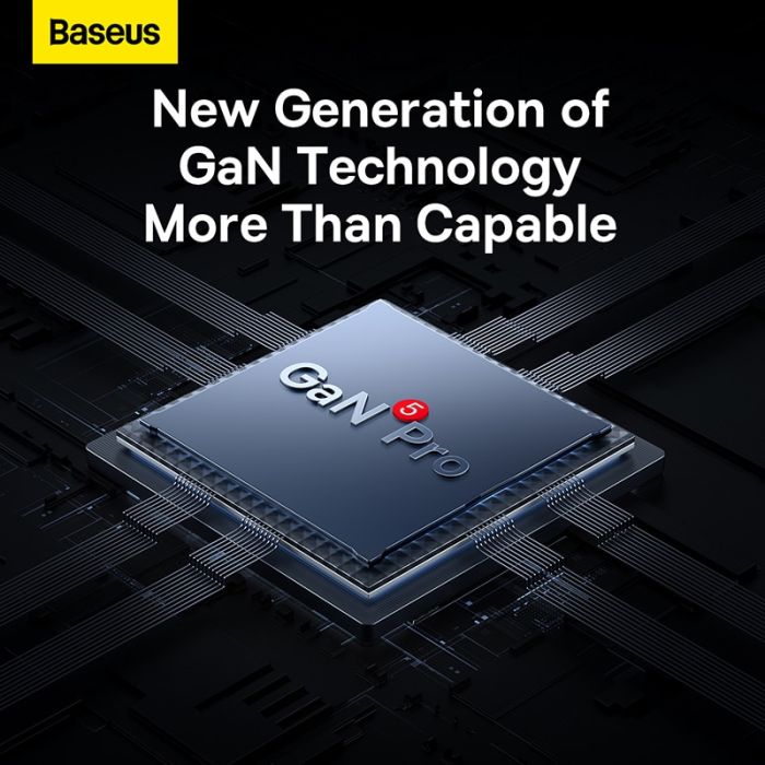 Bộ Sạc Nhanh Baseus GaN5 Pro Fast Charger 2C+U 65W & Baseus Xiaobai Type-C to Type-C 100W