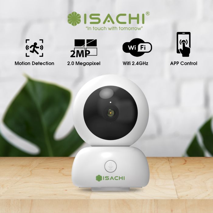 Combo IoT camera ISACHI SC-D1 (2MP) + Thẻ Nhớ 32GB + Chân Đế - BH 24 Tháng Full VAT