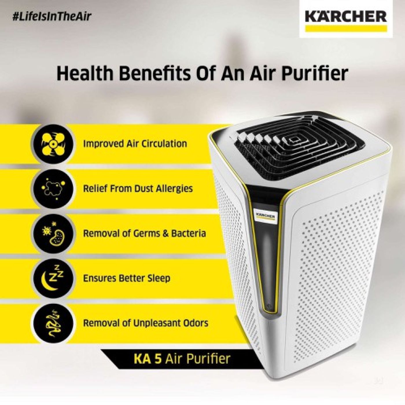 Máy lọc không khí Karcher home air purifier KA5 ( Đức )
