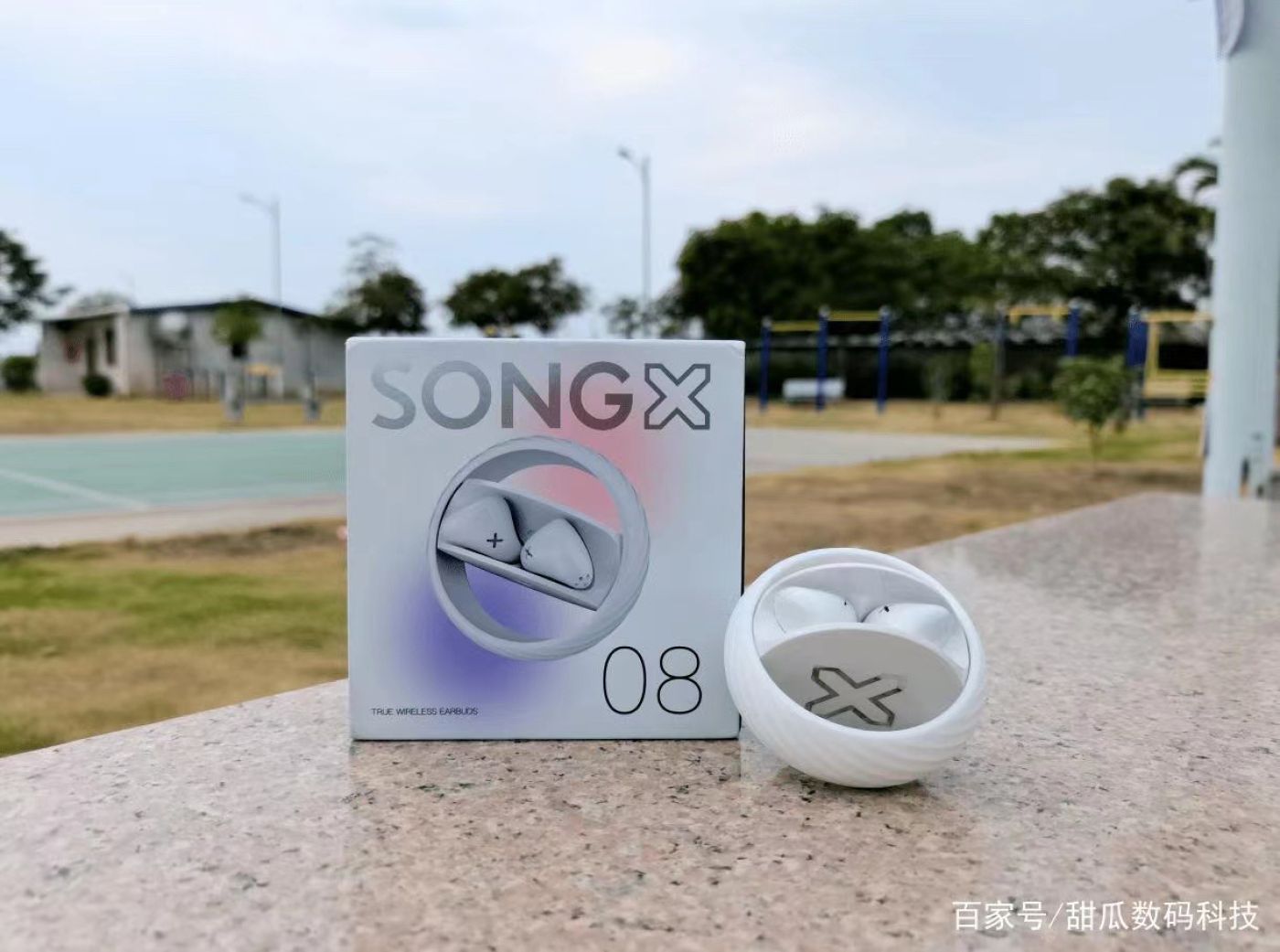 Tai Bluetooth SONGX AIR SX08 TWS X-Bass Chống nước IPX4 , thời gian chờ 25 giờ (CAM)
