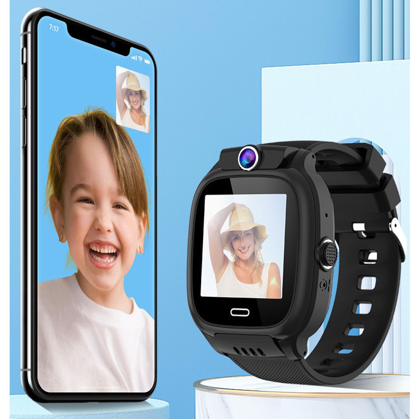 (2023)Đồng hồ thông minh định vị trẻ em cao cấp Y36 nghe gọi Video Call 4G, định vị,IP67, tiếng Việt