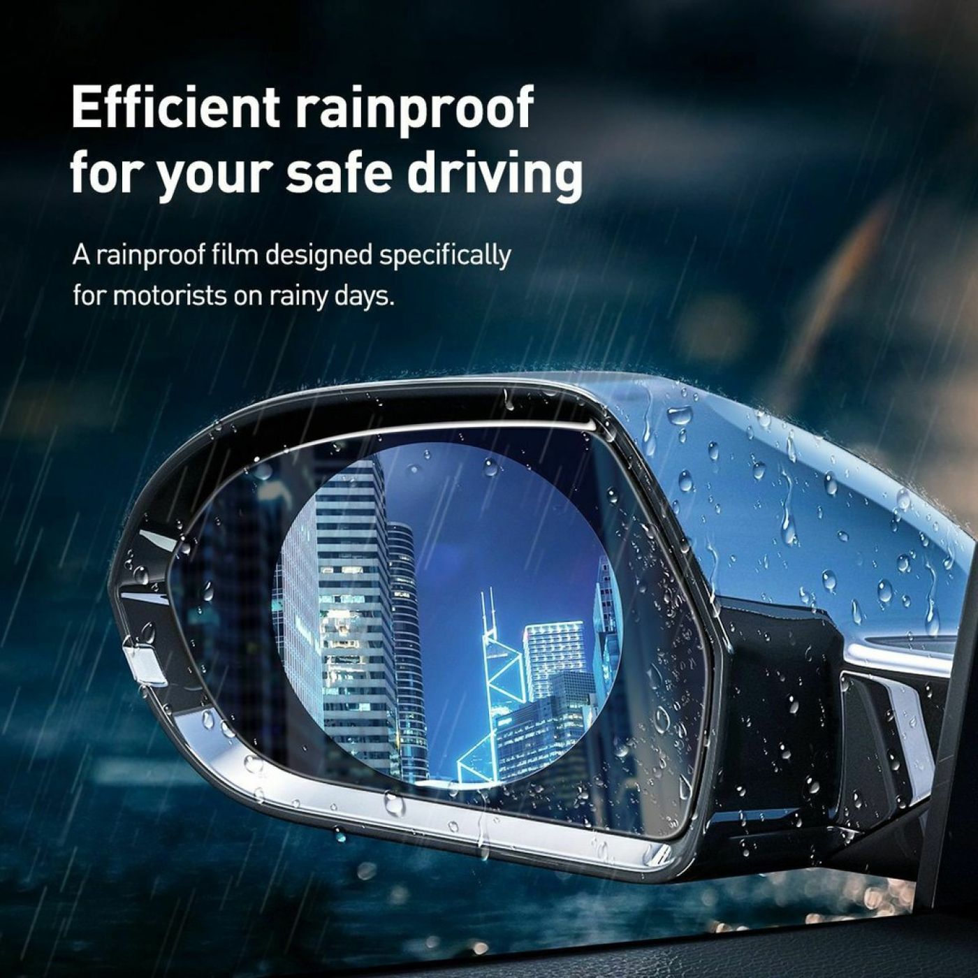 Film dán Nano chống bám nước mưa Baseus Rainproof Film 0.15mm dùng cho kính hậu xe ô tô (02 PCS)