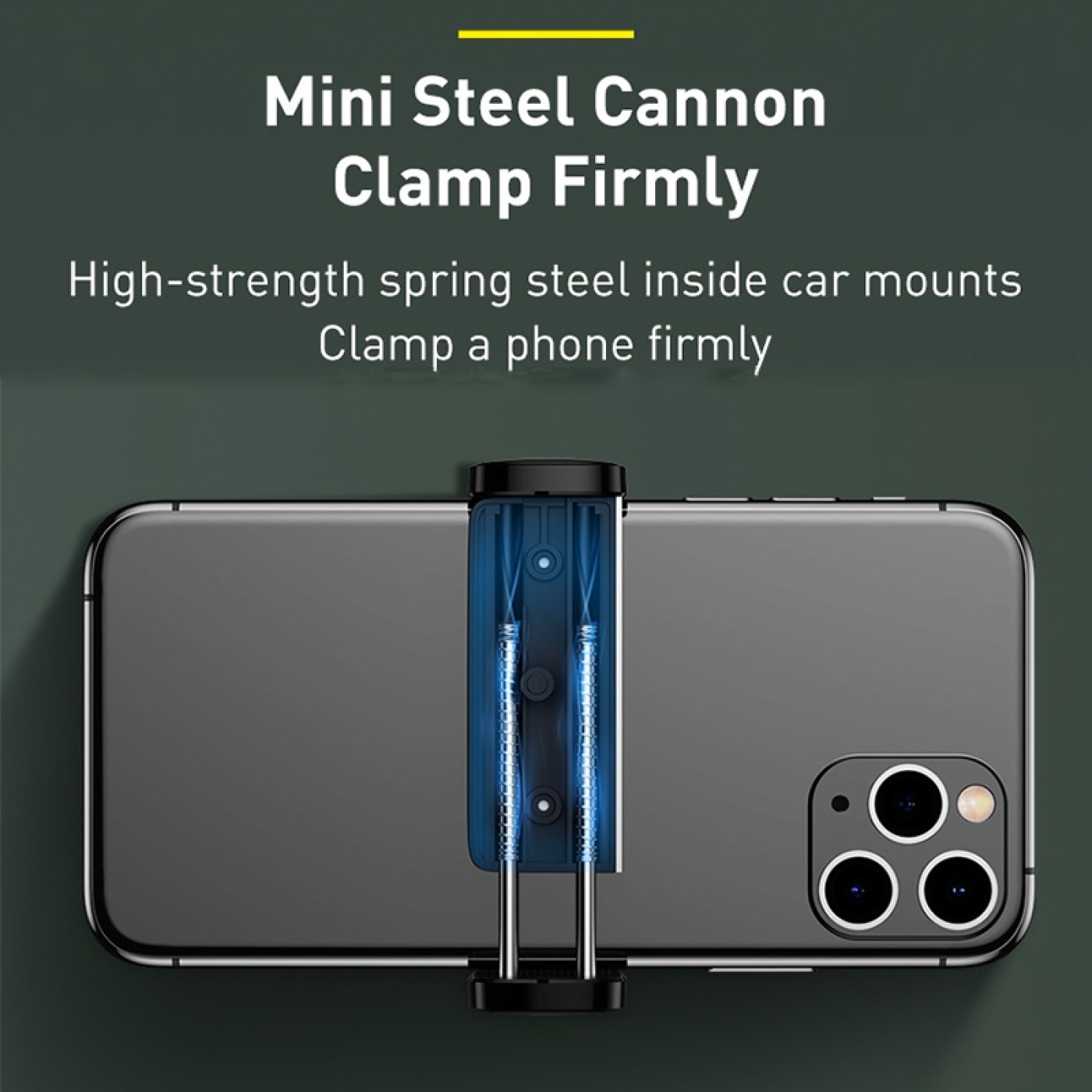 Bộ đế giữ điện thoại dùng cho xe hơi Baseus Steel Cannon Air Outlet Car Mount (nhỏ gọn , gắn khe gi