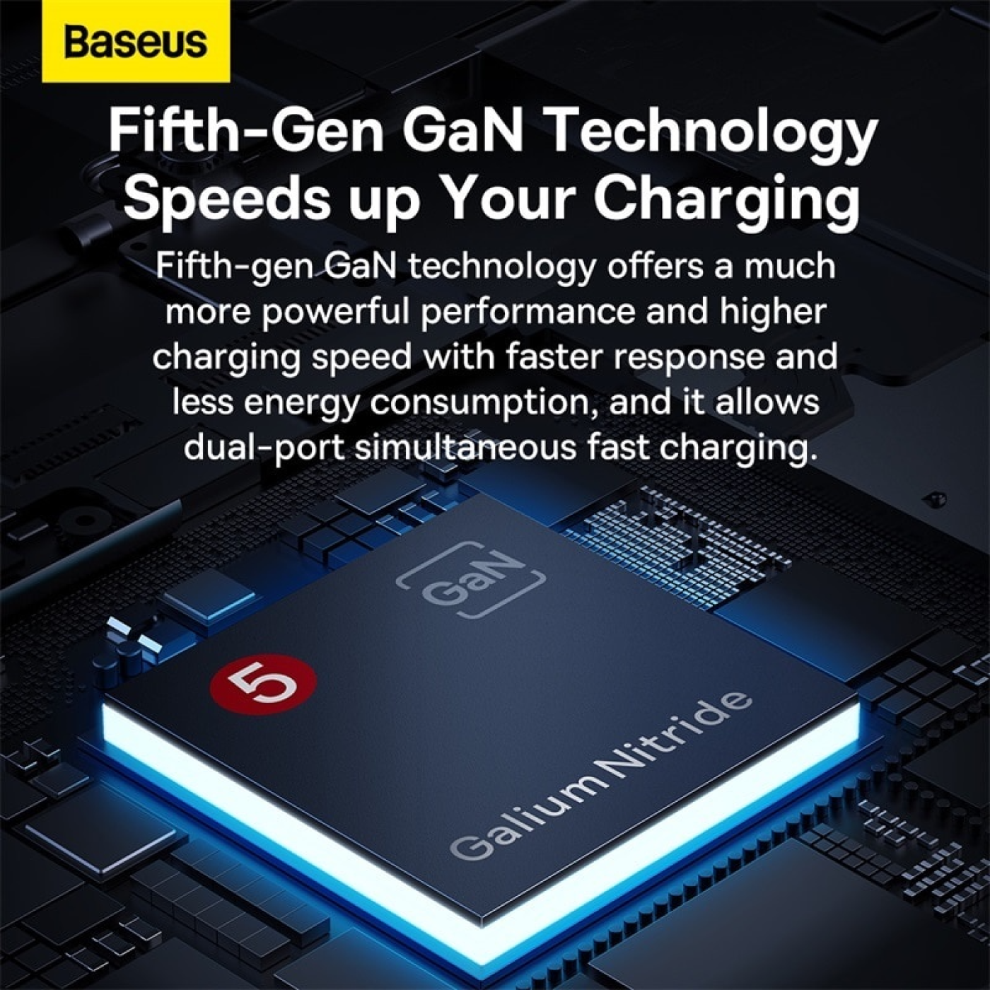 Bộ Sạc nhanh Baseus GaN5 Pro Ultra-Slim Fast Charger 65w siêu mỏng nhẹ (Kèm cáp sạc C to C 100w)
