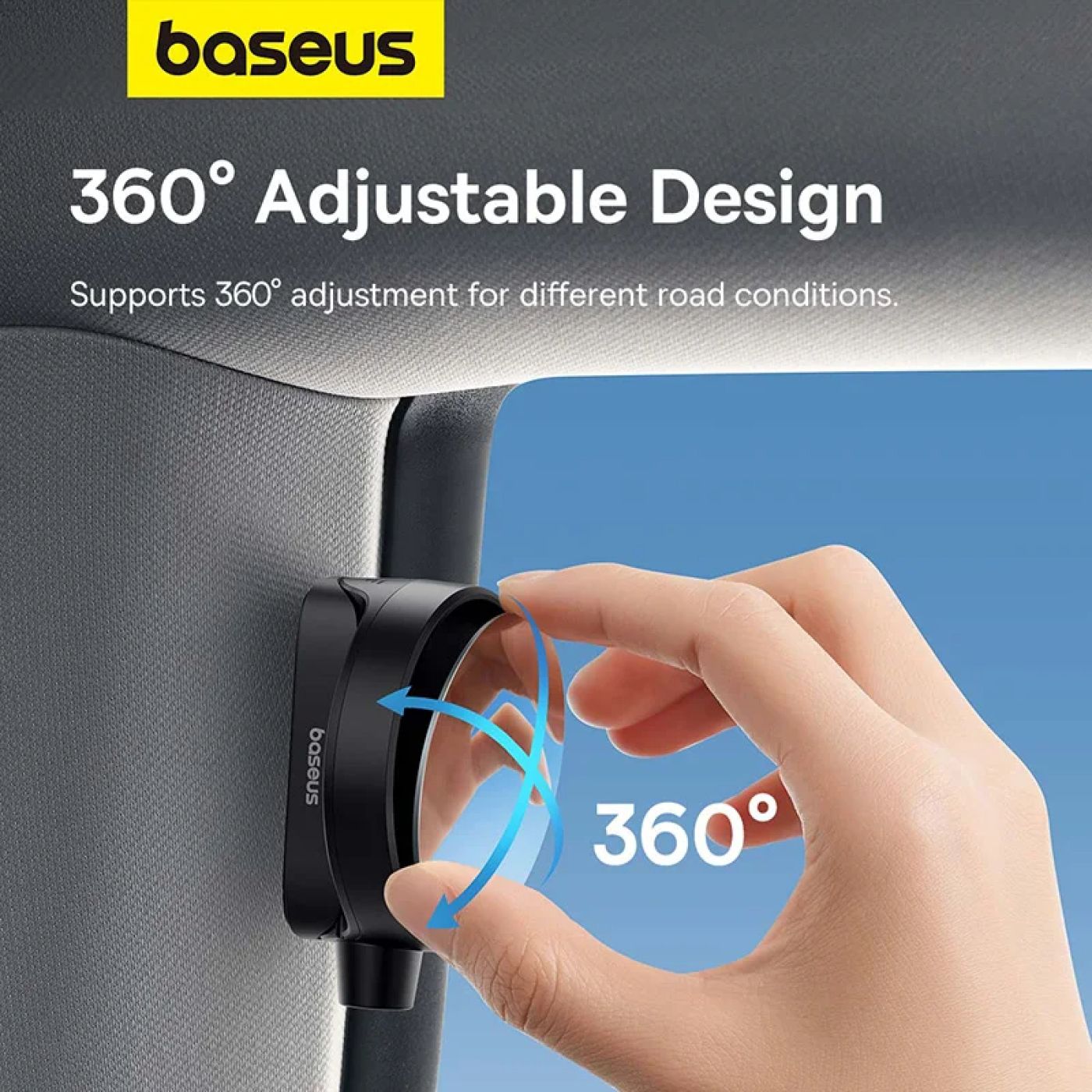 Gương Chiếu Hậu Sau Tích Hợp Dụng Cụ Phá Kinh Baseus SafeRide Series Backseat Rearview Mirror Dùng T