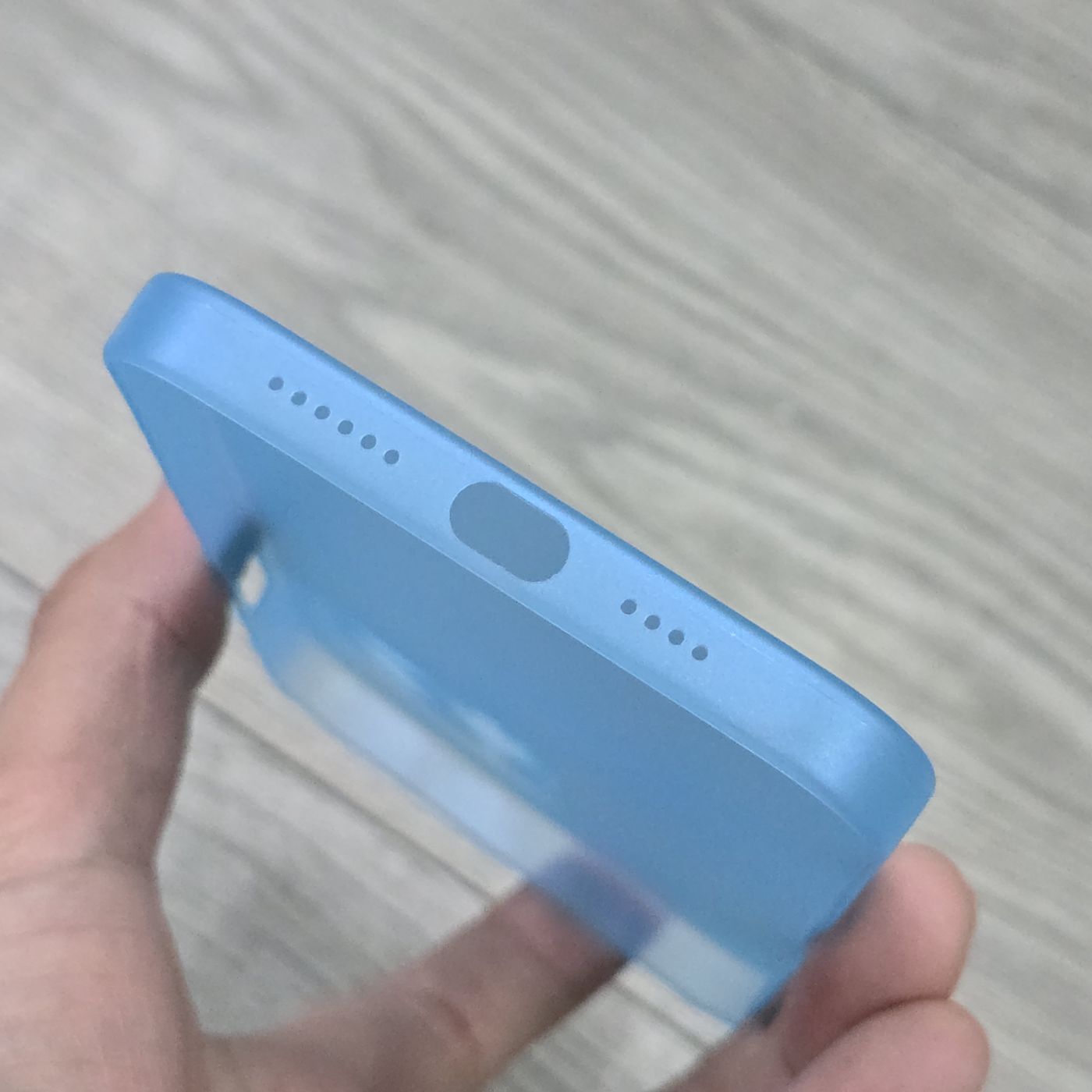 Ốp siêu mỏng Memumi 0.3mm cho iPhone 13 Pro Max (Xanh Dương Nhạt)