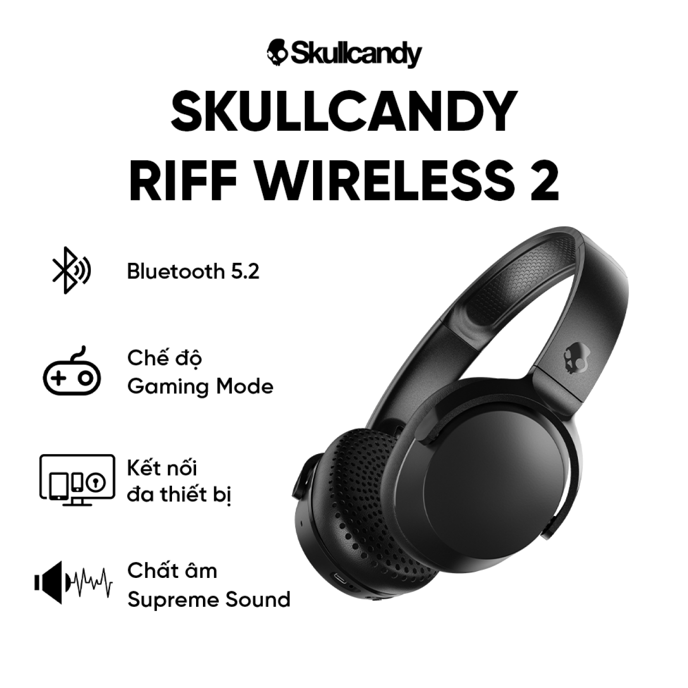 Tai nghe Skullcandy Riff Wireless XT2