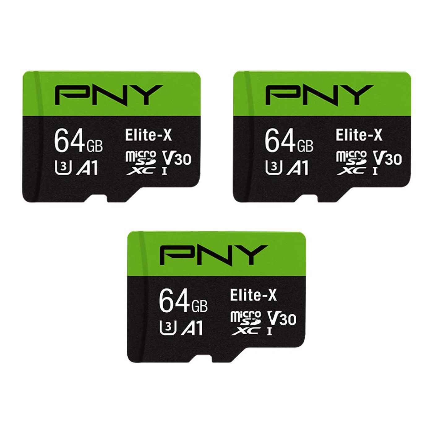Thẻ nhớ 64GB MicroSDXC PNY Elite-X Class 10 U3 A1 V30 100MB/s dùng cho Camera , Điện Thoại...