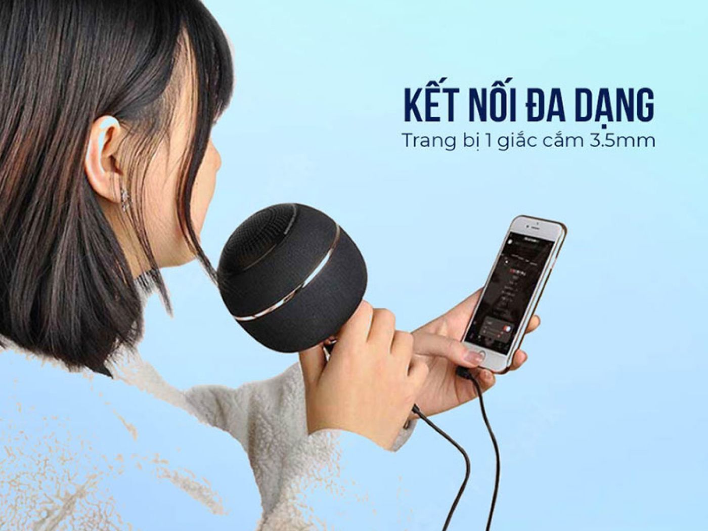 Micro Karaoke kèm Loa hãng Monster M97 ( Mỹ ), 26W, Bluetooth 5.0 , TWS kết nối 2 mic
