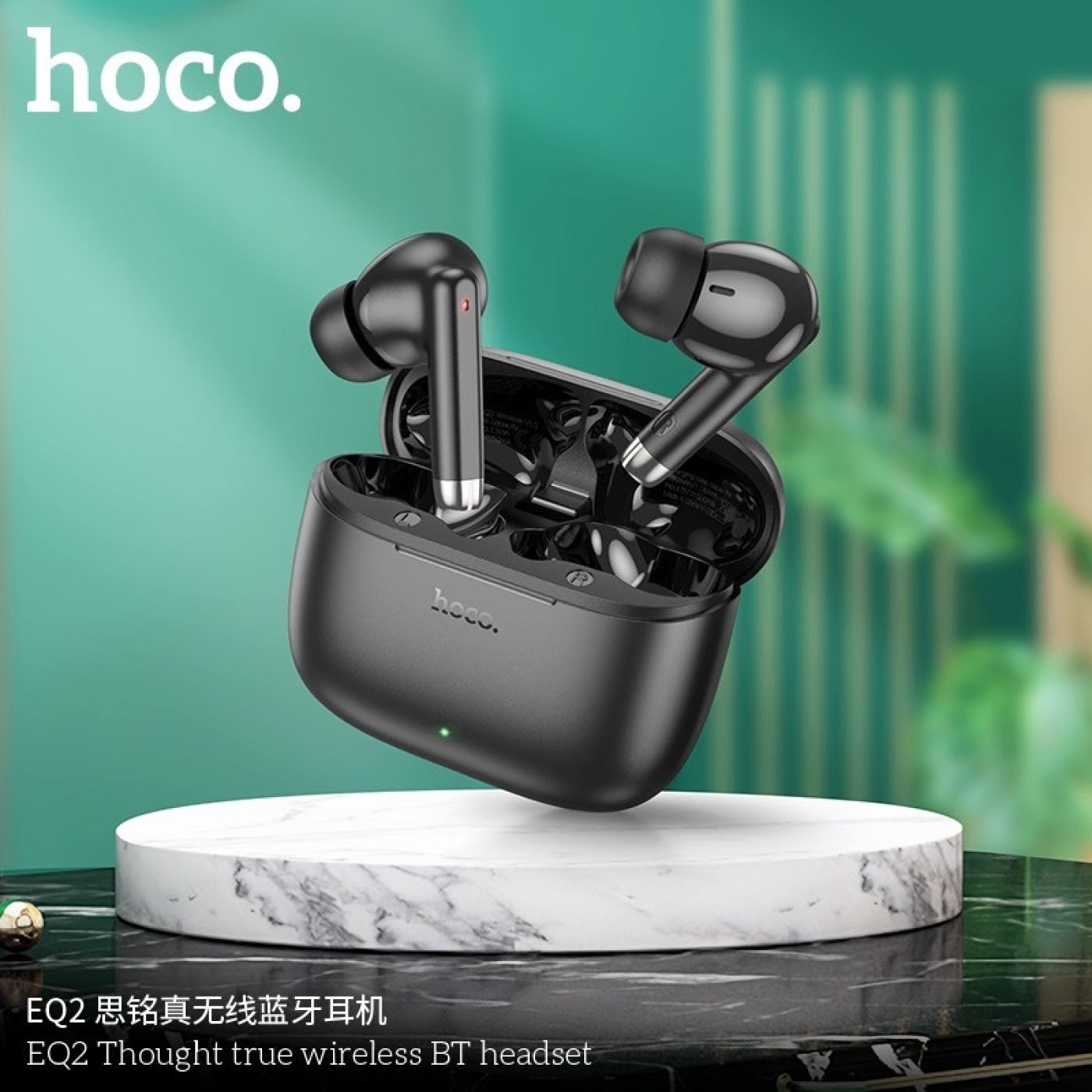 Tai nghe Bluetooth V5.3 Hoco EQ2 sử dụng liên tục 7 giờ, thiết kế sang trọng pin 320mAh.