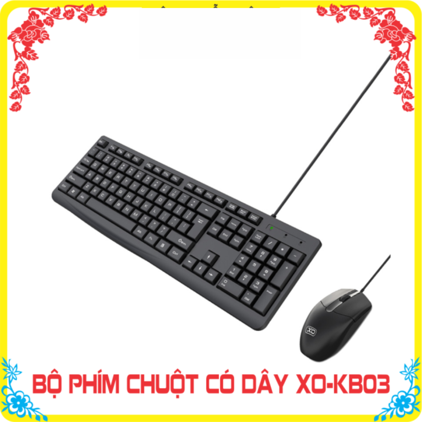 Combo Phím + Chuột Dây XO KB03