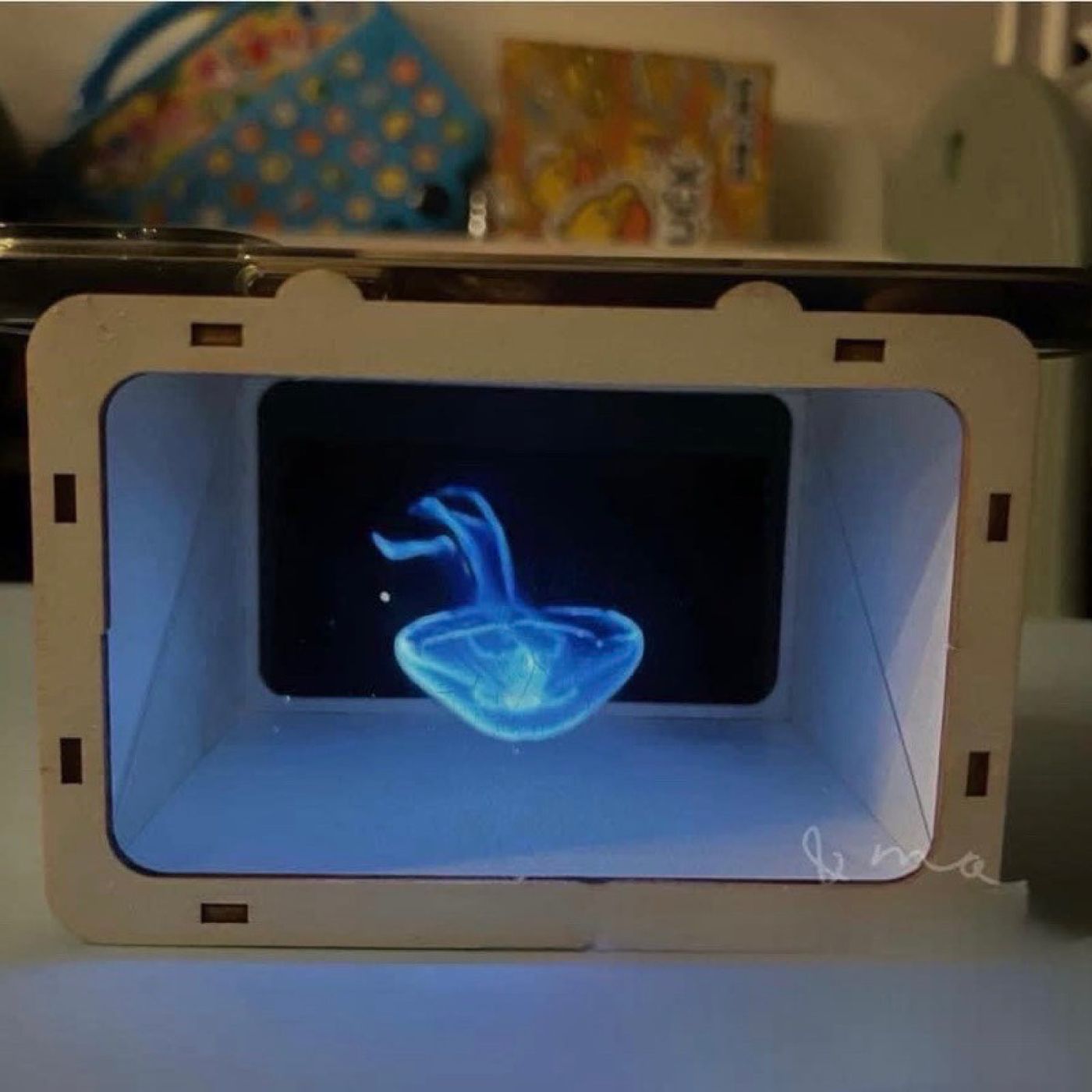 Hộp Gỗ 3D Hologram, Hộp Chiếu Phim 3D Cho Điện Thoại Thông Minh