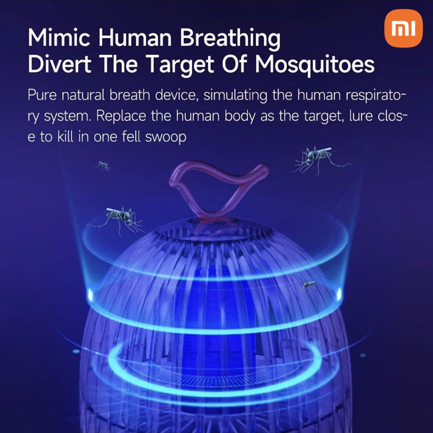{Tặng bộ dao CHEF} Đèn bắt muỗi Xiaomi Youpin 3Life Nest Mosquito Lamp,Pin 1200mAh,giả hơi thở người