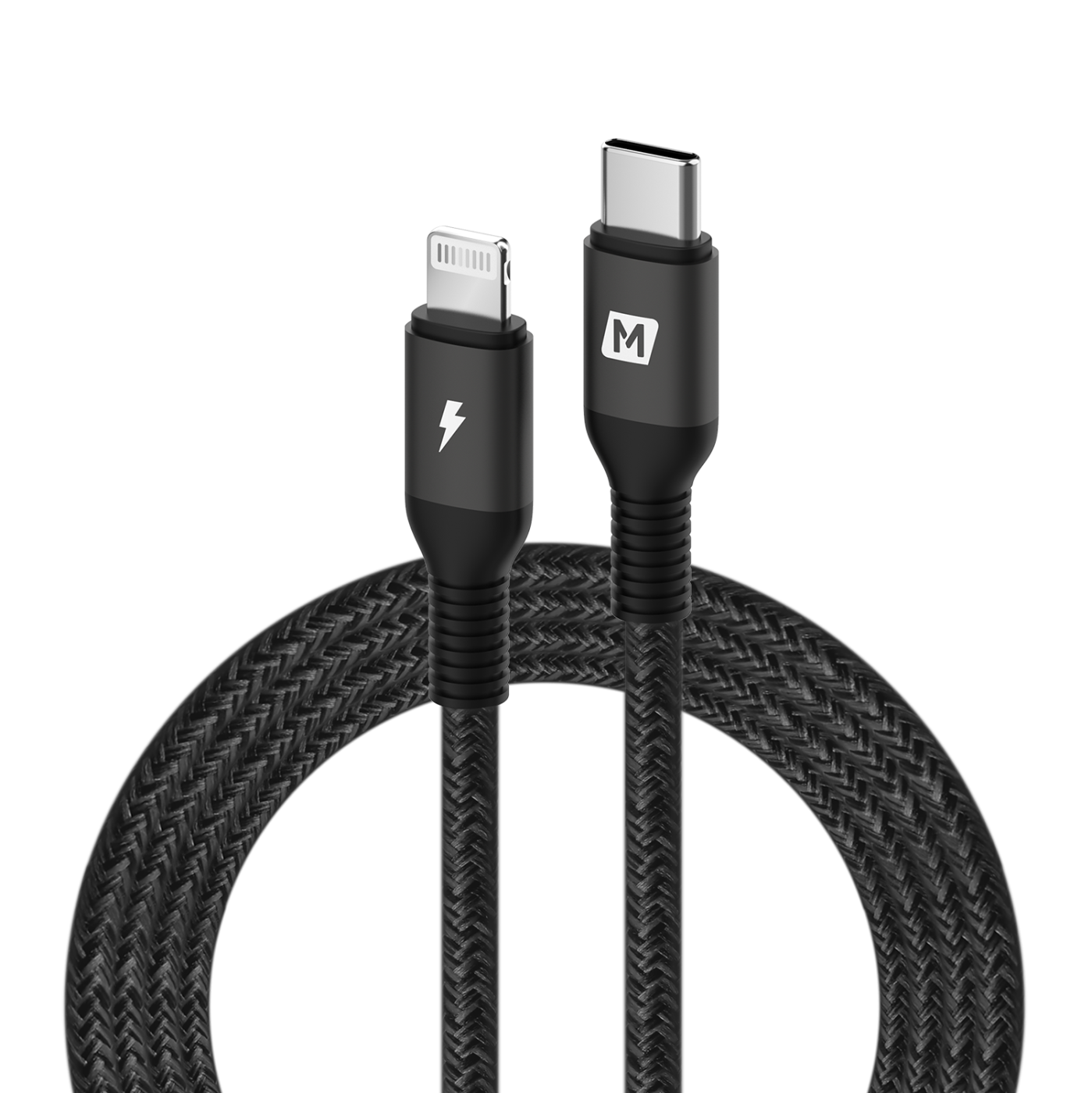 Cáp sạc nhanh 20W cho iPhone và iPad Momax Elite Link USB C to Lightning Cáp bện nylon 1,2m MFI DL31