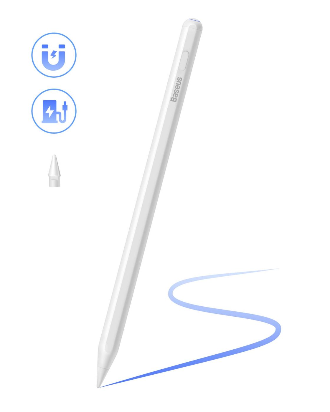Bút Cảm 2 Chế Độ Sạc OS-Baseus Smooth Writing 2 Series Dual Charging Stylus Active