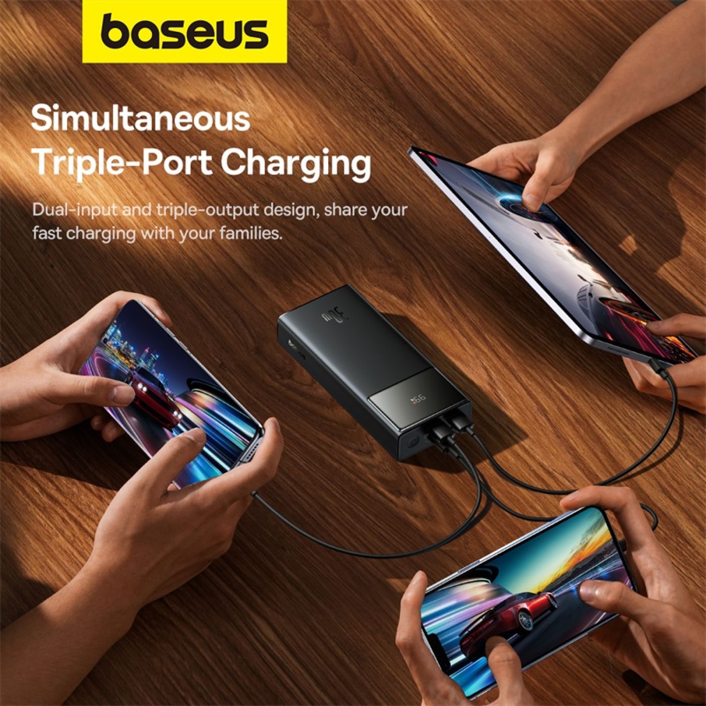 Pin Sạc Dự Phòng OS-Baseus Star-Lord Digital Display Fast Charging Power Bank 30W