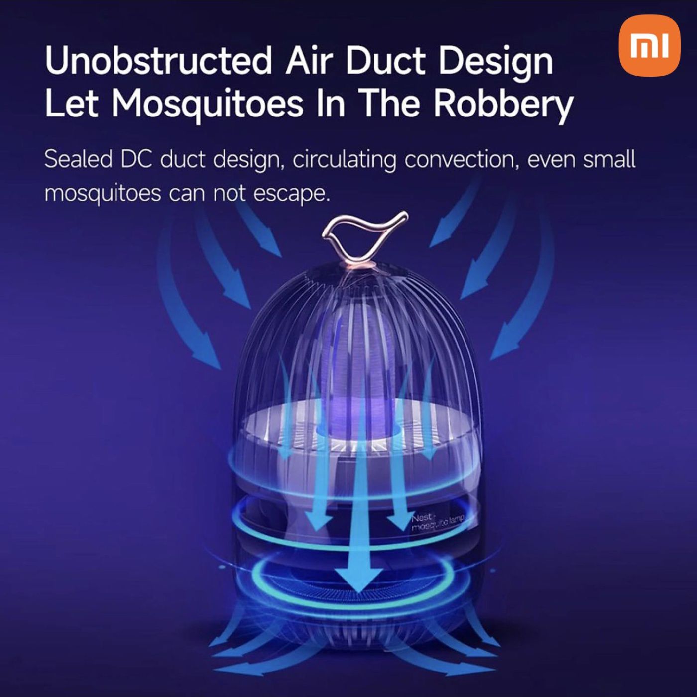 Đèn bắt muỗi lồng chim Xiaomi Youpin 3Life Nest Mosquito Lamp, Pin 1200mAh, giả hơi thở người