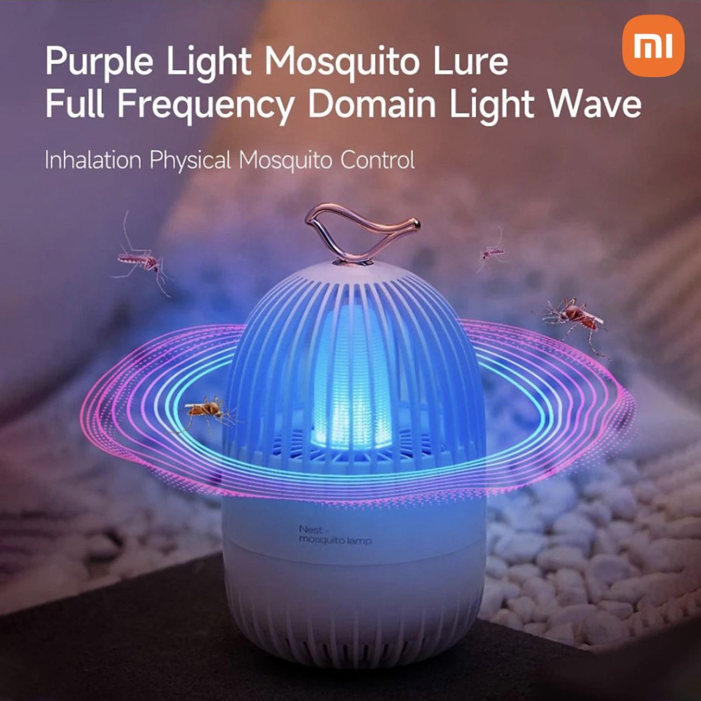 Đèn bắt muỗi lồng chim Xiaomi Youpin 3Life Nest Mosquito Lamp, Pin 1200mAh, giả hơi thở người
