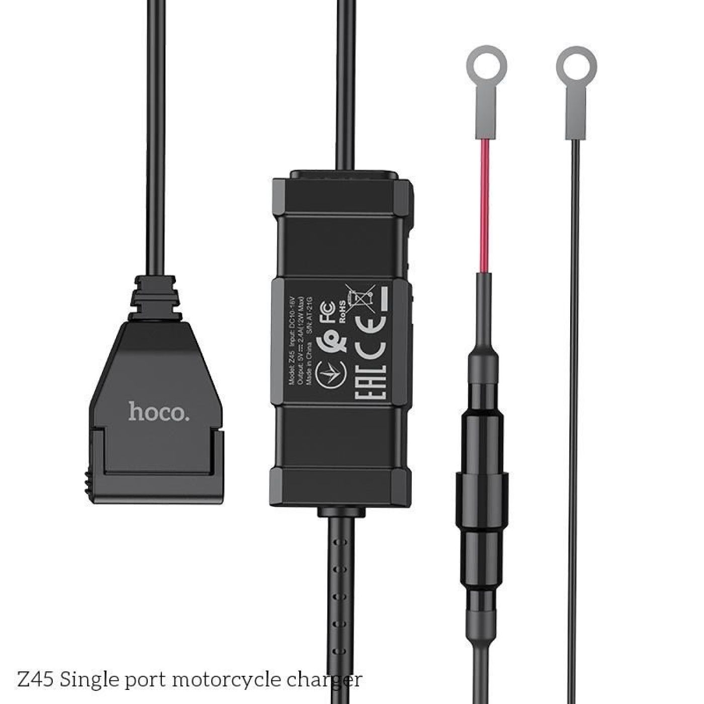 Tẩu sạc Hoco Z45 dành cho xe máy USB sạc điện