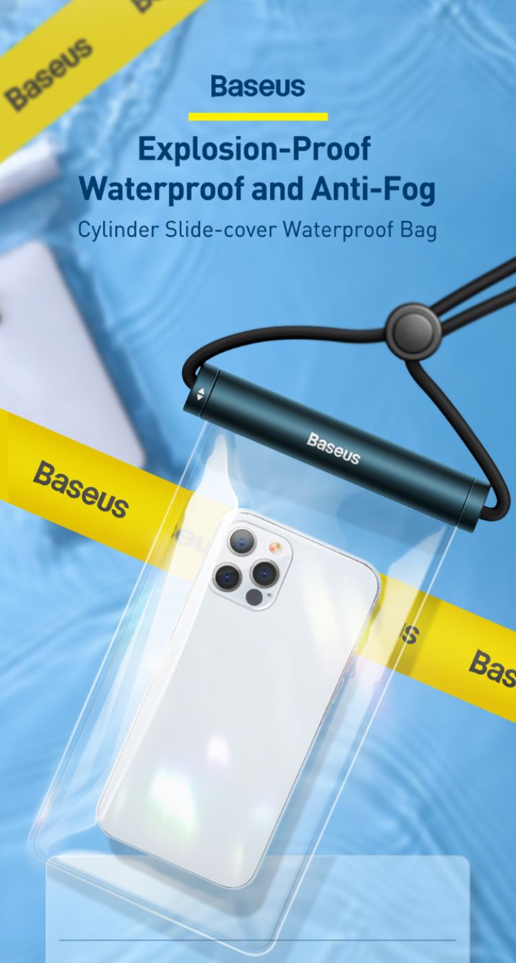 Túi Chống Nước OS-Baseus AquaGlide Waterproof Phone Pouch with Cylindrical Slide Lock