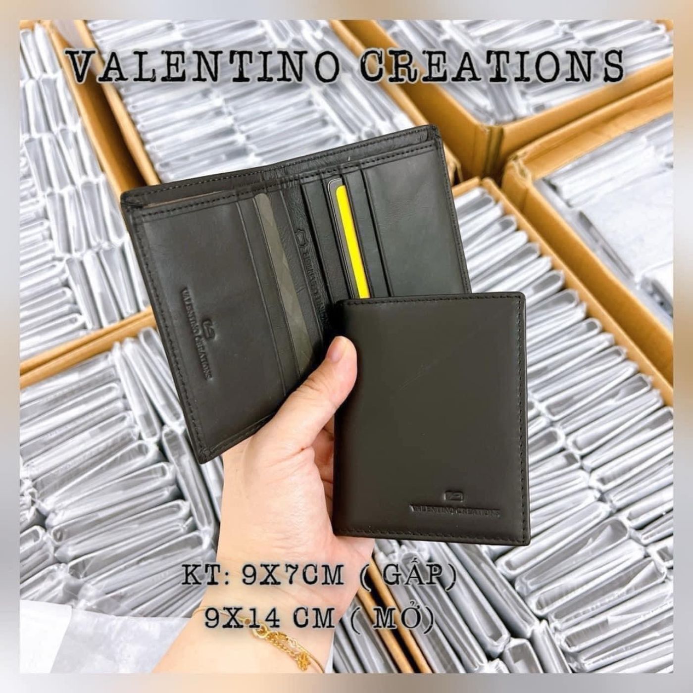 Ví thẻ gập Valentino Creation
