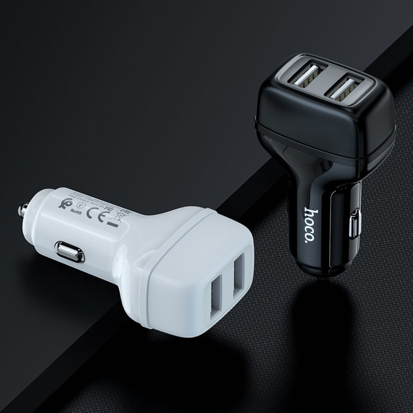 Tẩu sạc 2 cổng USB tiện lợi oto Hoco Z36