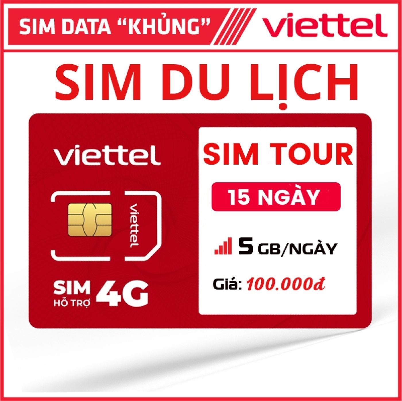 Sim data Viettel cho khách hàng du lịch Việt Nam