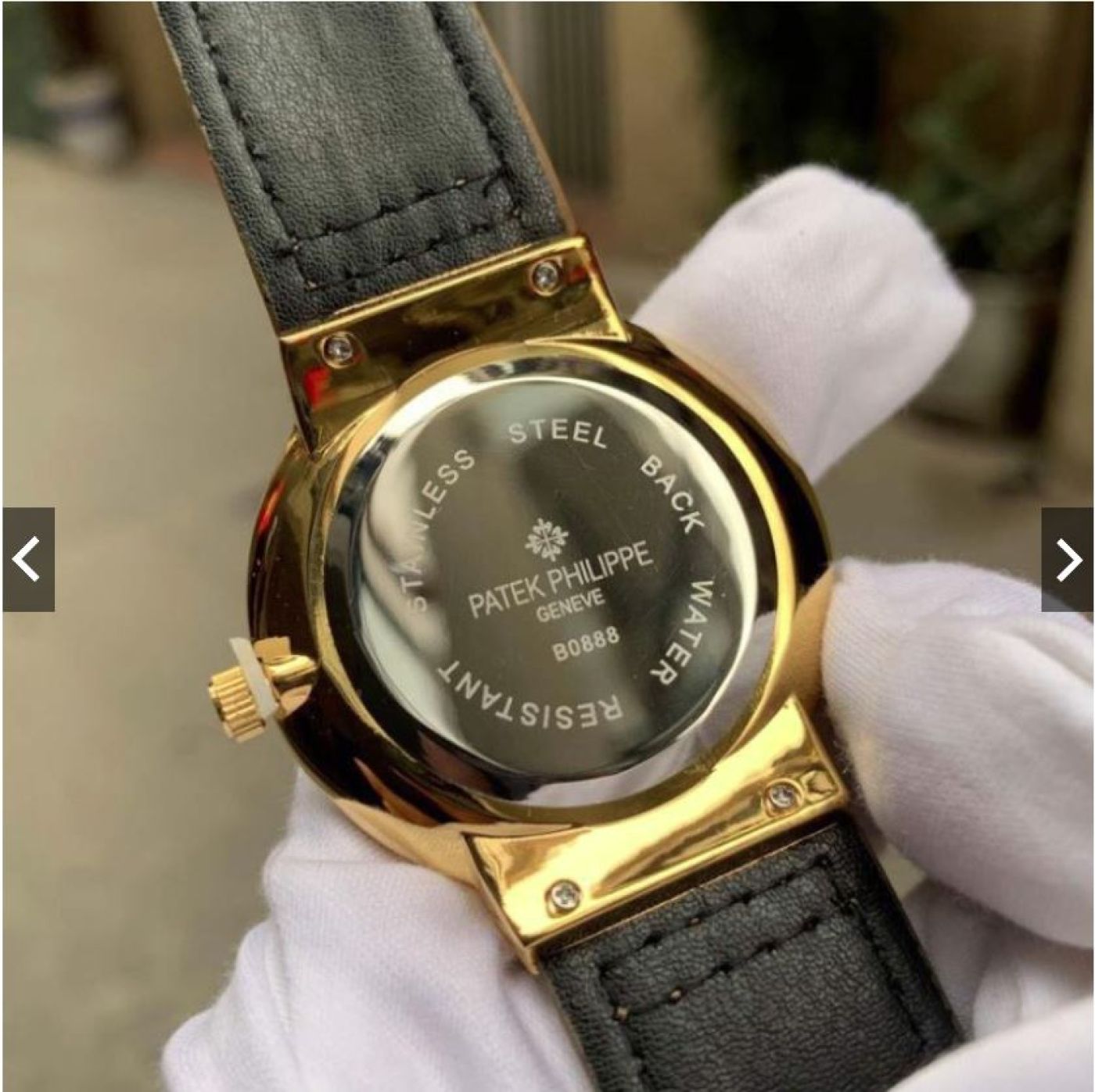 Đồng hồ Patek Philippe (fake) kèm hộp đỏ, tặng vòng tay