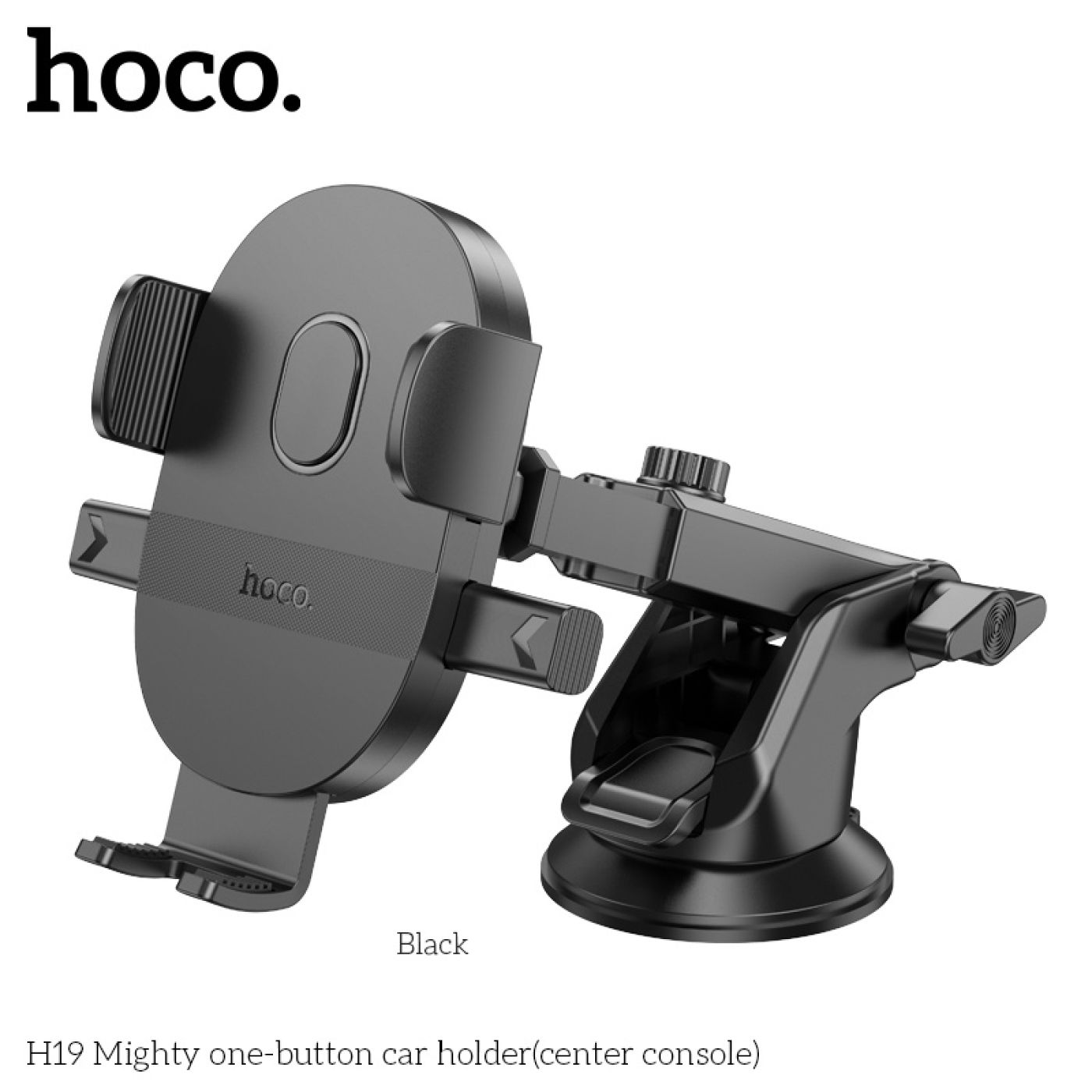 Giá đỡ điện thoại trên xe hơi ô tô Hoco H19 để từ 4,7-7 inch gắn trên kính hoặc táp lô