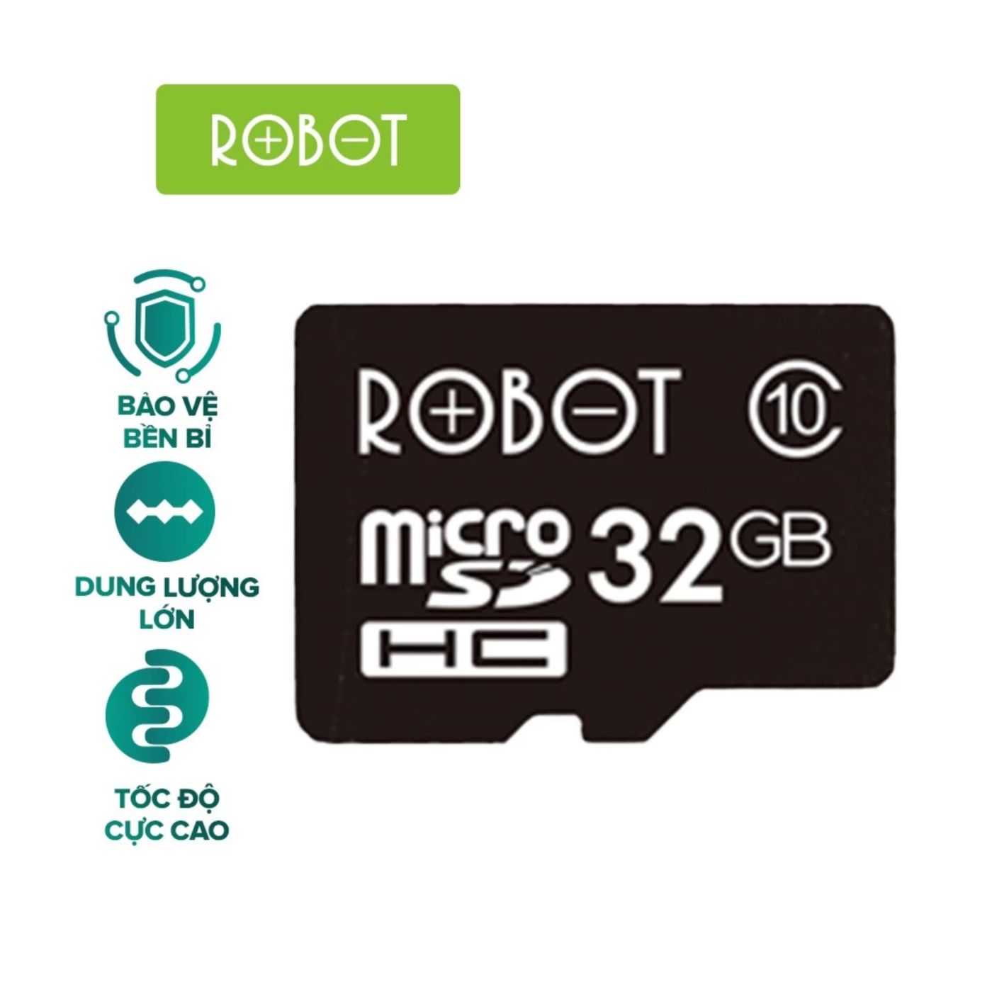 Thẻ Nhớ Micro SD ROBOT TF Card 32Gb Class 10 - Hàng Chính Hãng