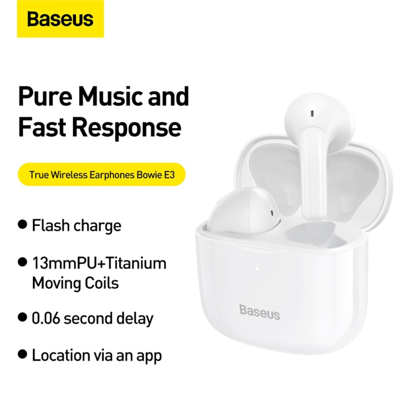 Tai nghe Bluetooth OS-Baseus True Wireless Earphones Bowie E3