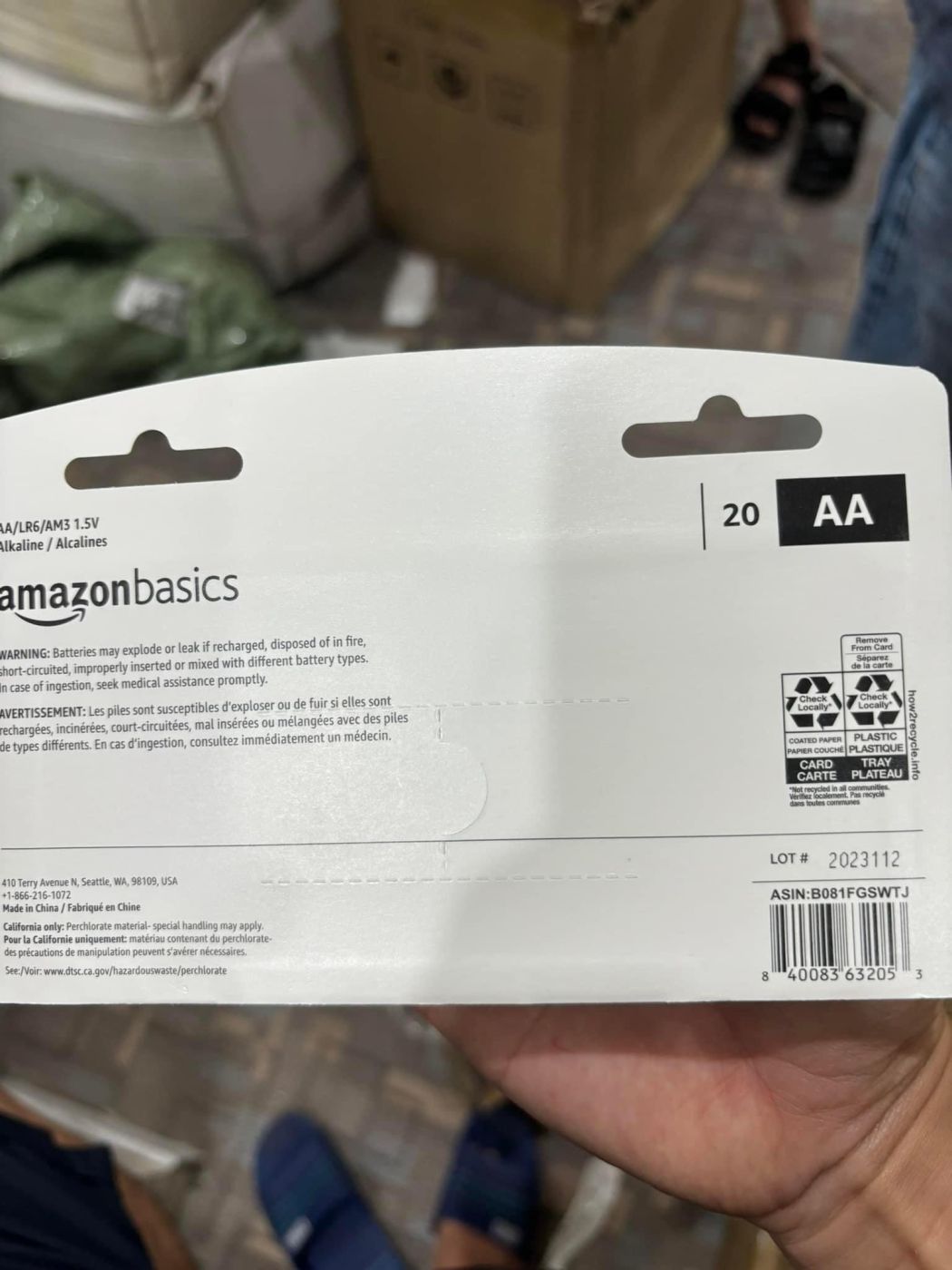 1 Viên pin AA Alkline Amazon xuất mỹ - Date 2033